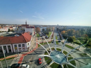 Výhled z Comgate kanceláře