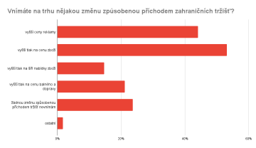 Vnímáte na trhu nějakou změnu způsobenou příchodem zahraničních tržišť?