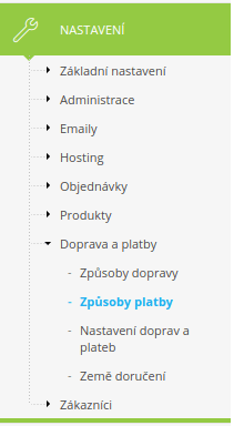 Zprovoznění platební brány na platformě Shoptet